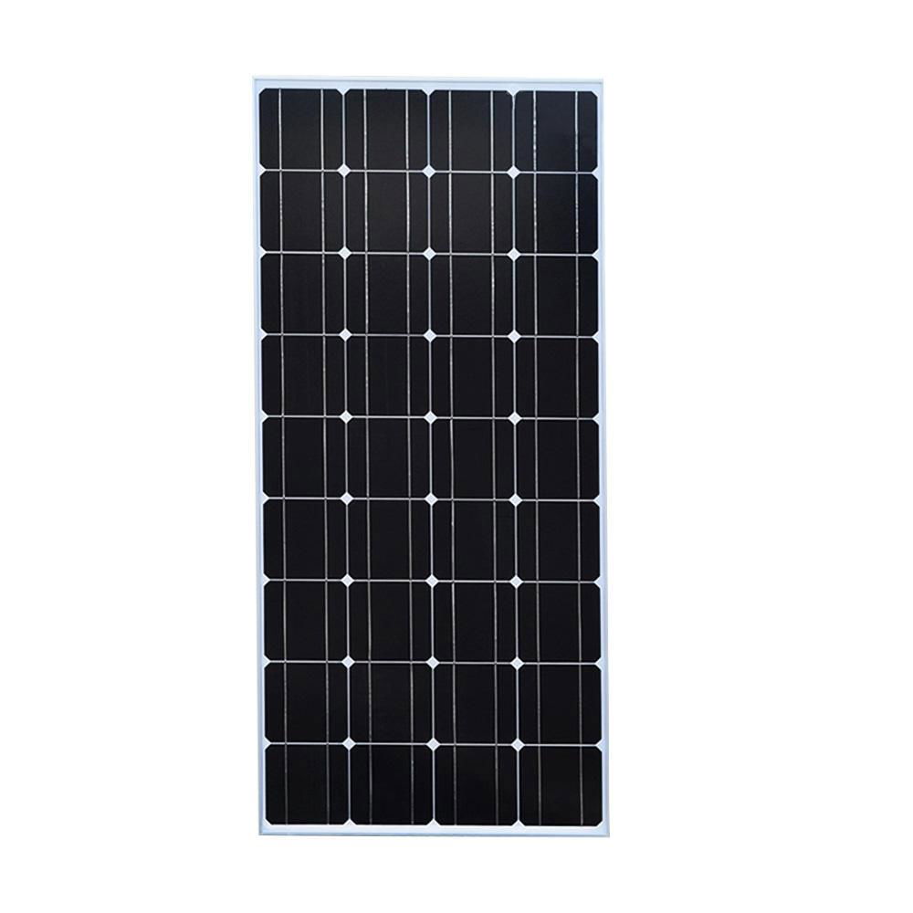  18V 100W 1160*530*25mm Mono Tempered Glass Solar Panel For Outdoor Roof 