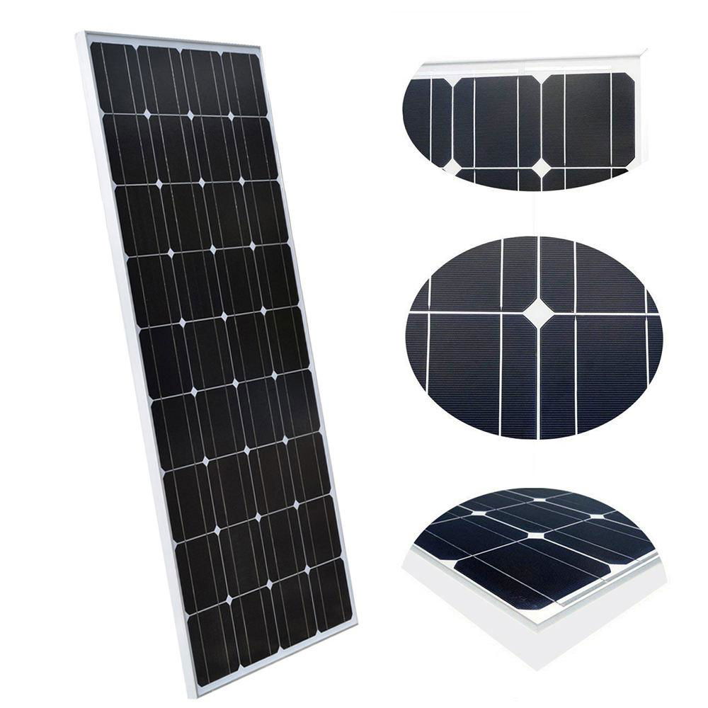  18V 100W 1160*530*25mm Mono Tempered Glass Solar Panel For Outdoor Roof  3