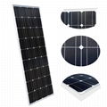  18V 100W 1160*530*25mm Mono Tempered Glass Solar Panel For Outdoor Roof 