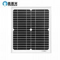 18V10W 325*280*17mm Mono Tempered Glass Solar Panel With  controller + DC cable 1