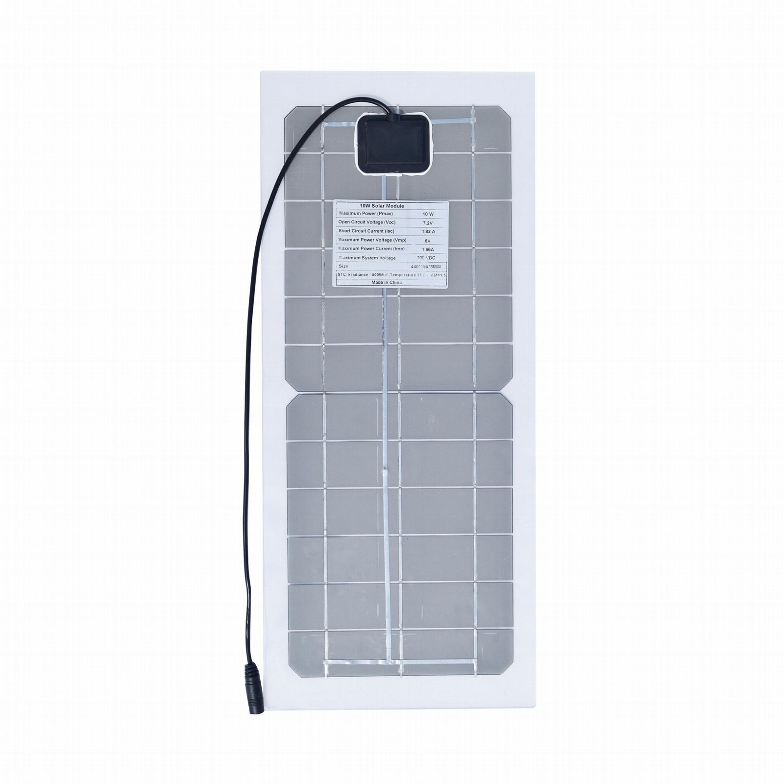 6V 10W  Mono PET Solar Panel 440*190mm 2