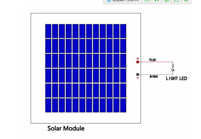 12V 3W  PET Solar Panel 200 x200 x 3 mm 5