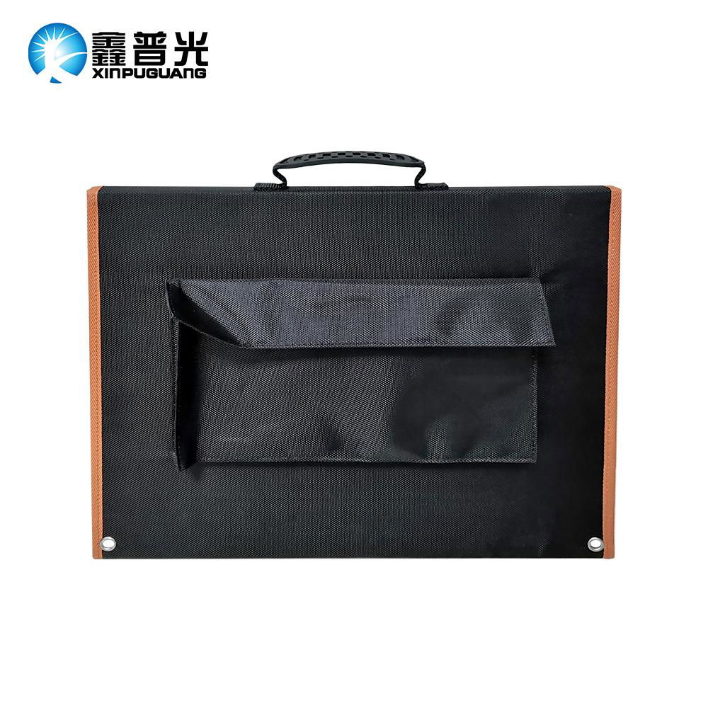 18V 80W 340x410 Mono Solar Panel Folding Bag Connected Junction Box 