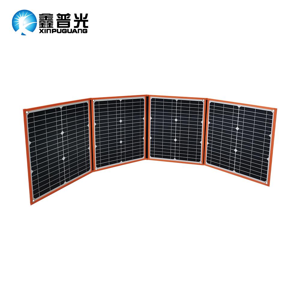 18V 80W 340x410 Mono Solar Panel Folding Bag Connected Junction Box  2