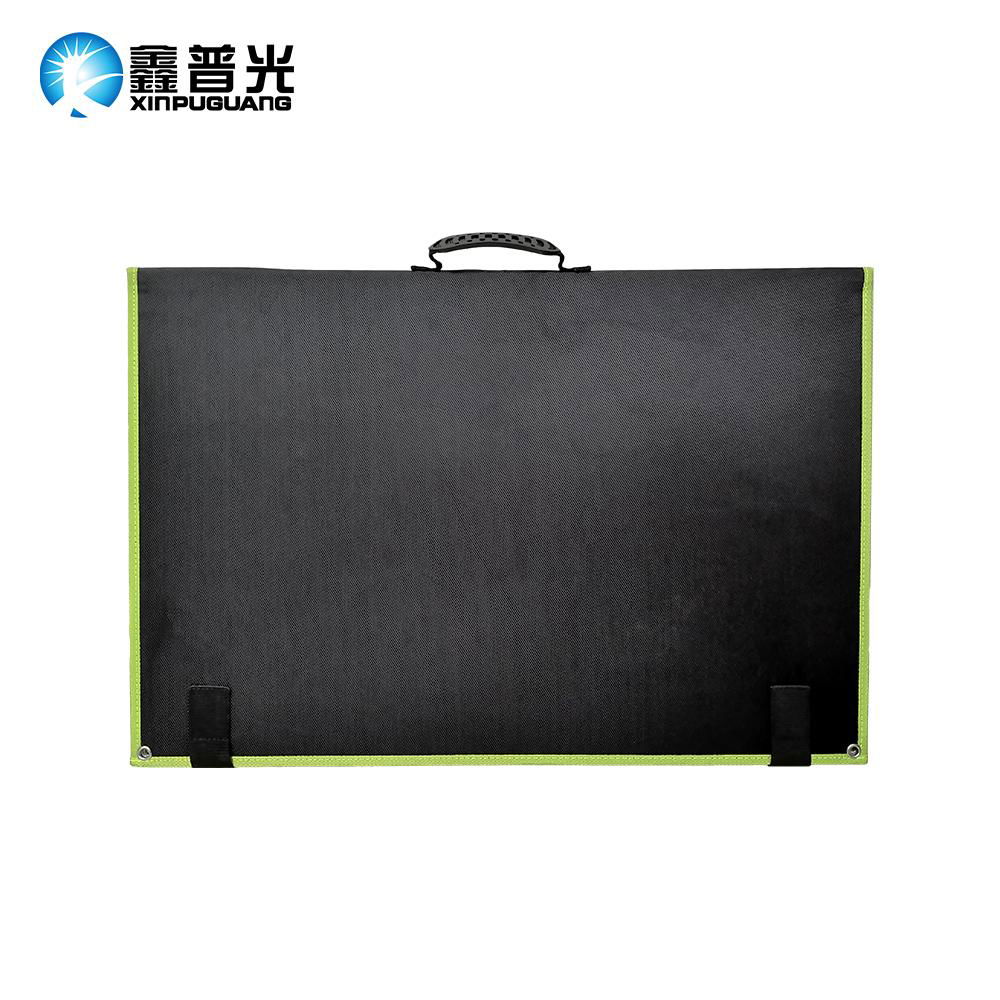 20V 100W 660x440x2.5mm Mono Solar Panel Folding Bag  Connected Connector 0.2m 3