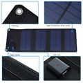 5V 7W 165*500mm Solar Mobile Phone Charger Black Waterproof Solar Portable 