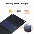 5V 7W 165*500mm Solar Mobile Phone Charger Black Waterproof Solar Portable 