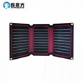 5V15W 495x260x3mm Sunpower Solar Folding Bage With ETFE And USB Socket