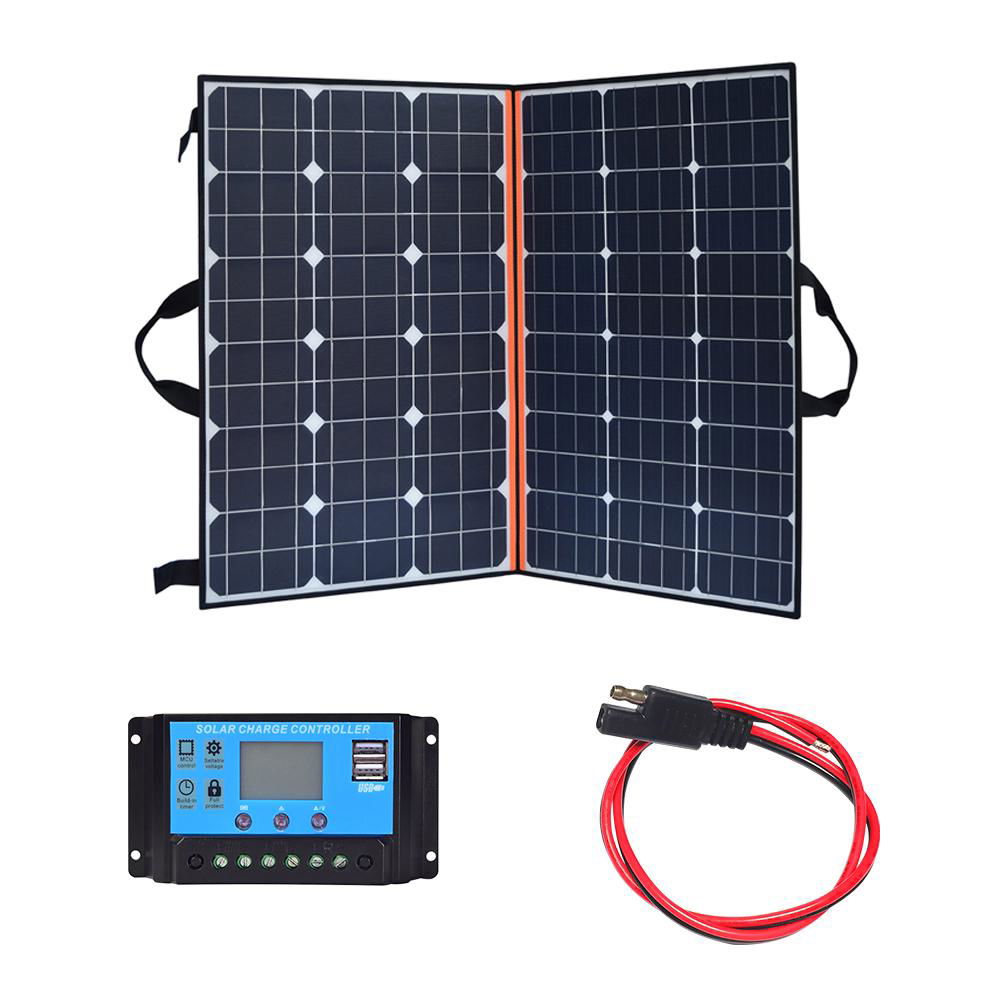 120W 18V Portable Foldable Solar Panel Battery Charger Sea aviation joint line +