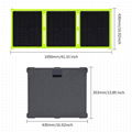 100W  353X430MM  Flexible Folding Solar Panel For RV Yacht Camping Traveling