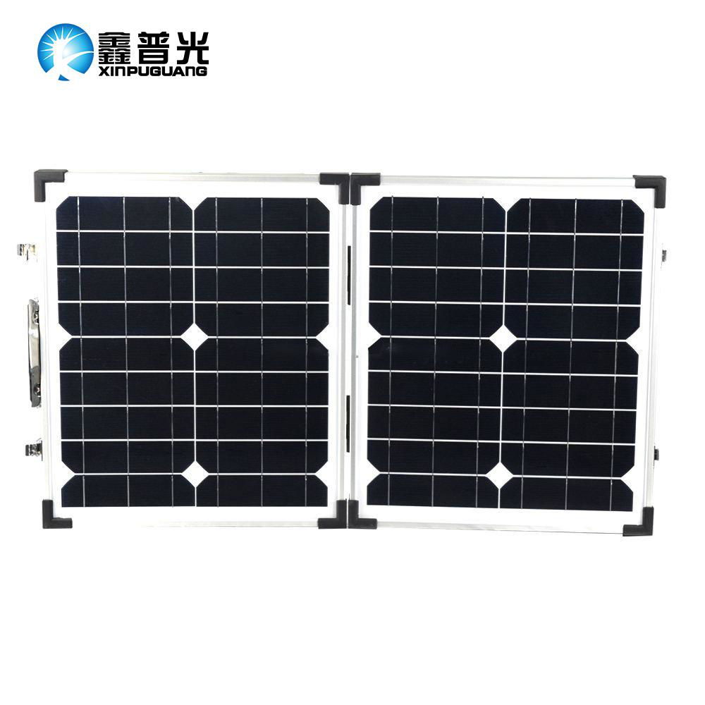 18V 40W 416*356*30mm Portable Monocrystalline Folding Solar Panel for Camping