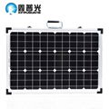 18V 120W 800*545*60mm Monocrystalline Foldable Solar Panels Camping Phone 