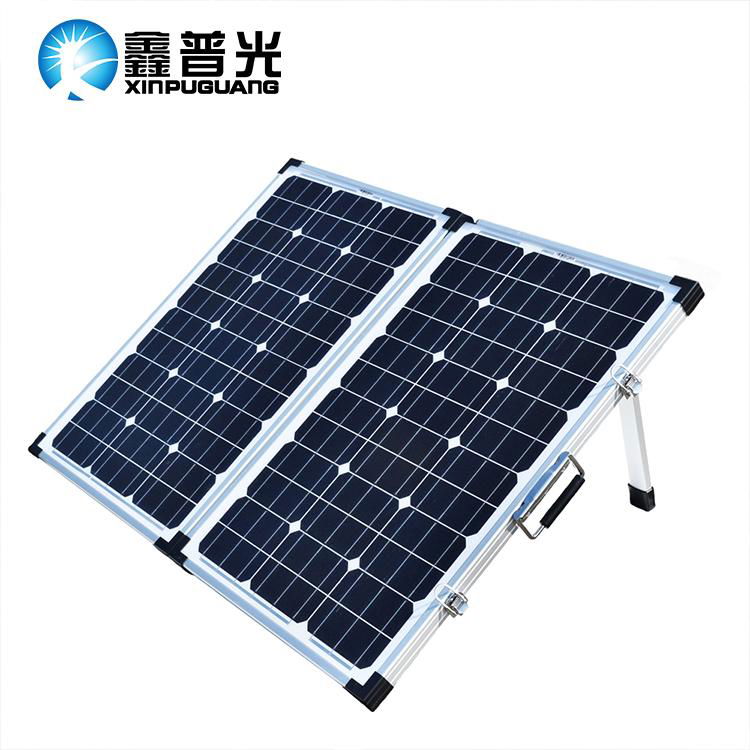 120W 18v 560*550*37mm Portable Folding Solar Panel Charger Kits Tempered Glass  2