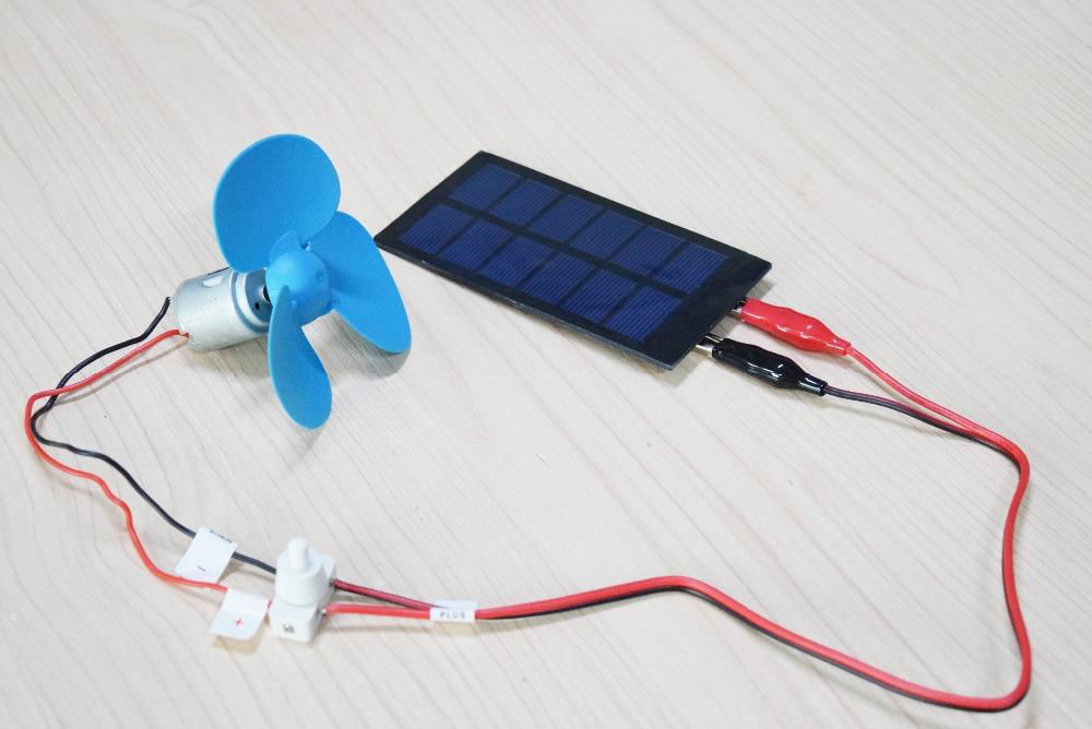 solar module 6V 2W With Fan And Cable Kits For Education 2