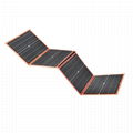 18V 80W Foldable Solar Panel With DC Socket Adapter Plug Alligatoer Clip And USB 3