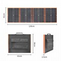 18V 80W Foldable Solar Panel With DC Socket Adapter Plug Alligatoer Clip And USB 4