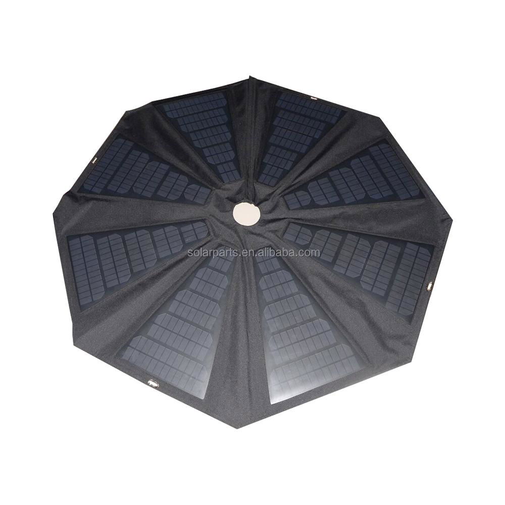 Solar Umbrella 18V60W Dia130cm for outdoor charging and lighting