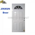 Metal Door With SUNBURST Glass,Half Moon Glass Door 2