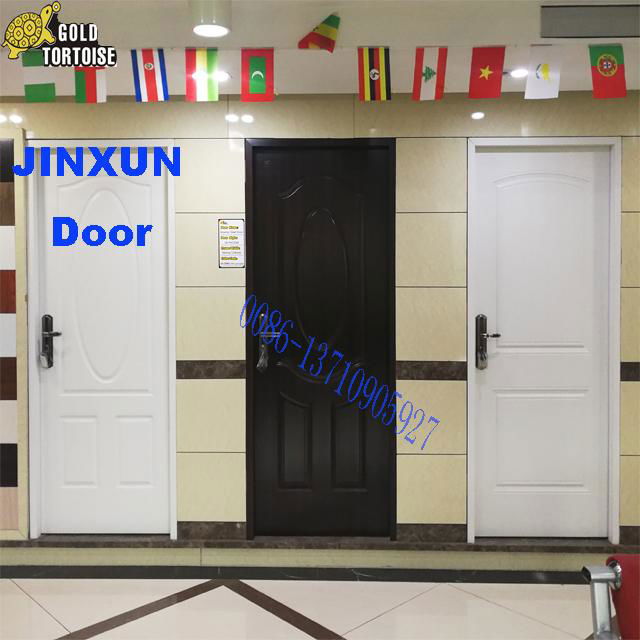 steel panel door with wood edge, iron cold steel door 2