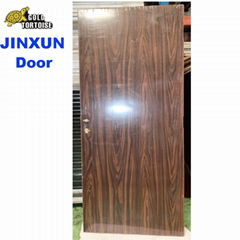 Steel Door with Wood Grain Surface From