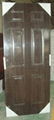 (inteiror steel door),2 panel black walnut,steel panel door