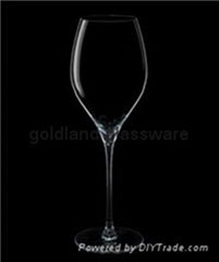 crystal red wine glass stemware