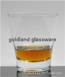 High quality handmade whiskey glass with 300ml
