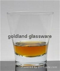 High quality handmade whiskey glass with 300ml