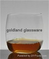 威士忌杯定製玻璃厚底洋酒杯廠家 2