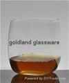 威士忌杯定製玻璃厚底洋酒杯廠家