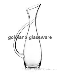 Personalized handmade  wine decanter with1000ml 2