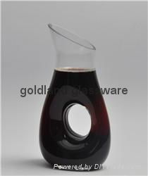 Personalized handmade  wine decanter with1000ml 3