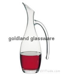 Personalized handmade  wine decanter with1000ml 5