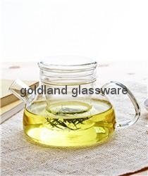 金兰耐高温玻璃茶壶定制大号玻璃花茶壶厂家 2
