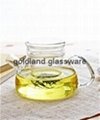 Handmade Borosilicate glass tea pot 