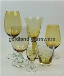 金兰彩色玻璃杯定制炫彩玻璃厂家