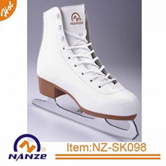 Winter sport shoe adult ice figure skate stainless steel blade skate shoes