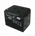 Universal Travel adapter with USB