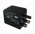 Universal Travel adapter with USB Charger 2