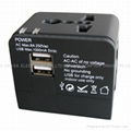 World Travel Adapter With DUAL USB Charger  1