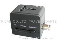 World Travel Adapter With DUAL USB Charger  2