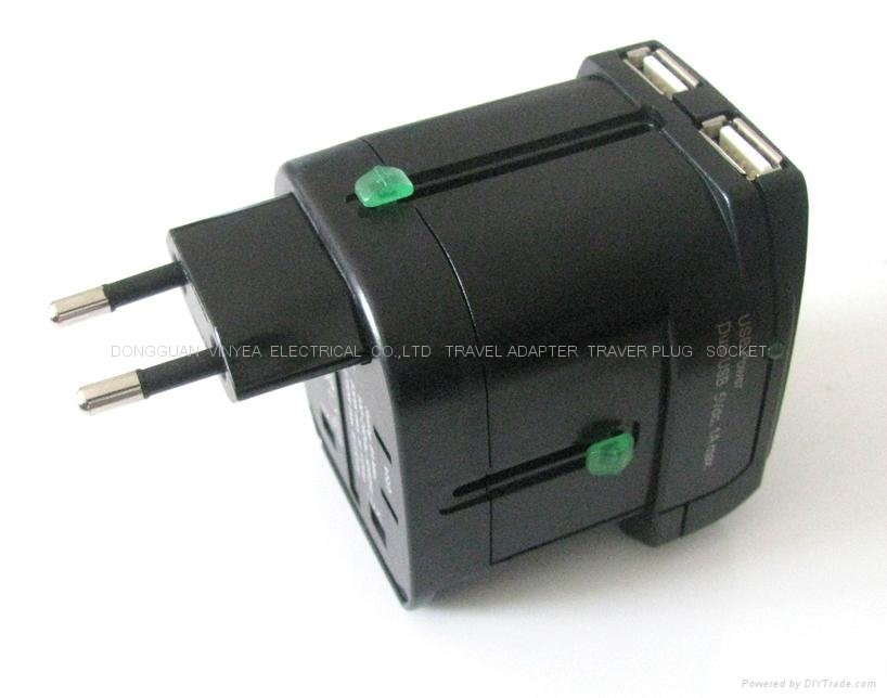 Universal Travel Adapter With DUAL USB Charger 2