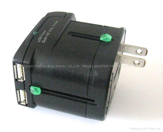 Universal Travel Adapter With DUAL USB Charger 5
