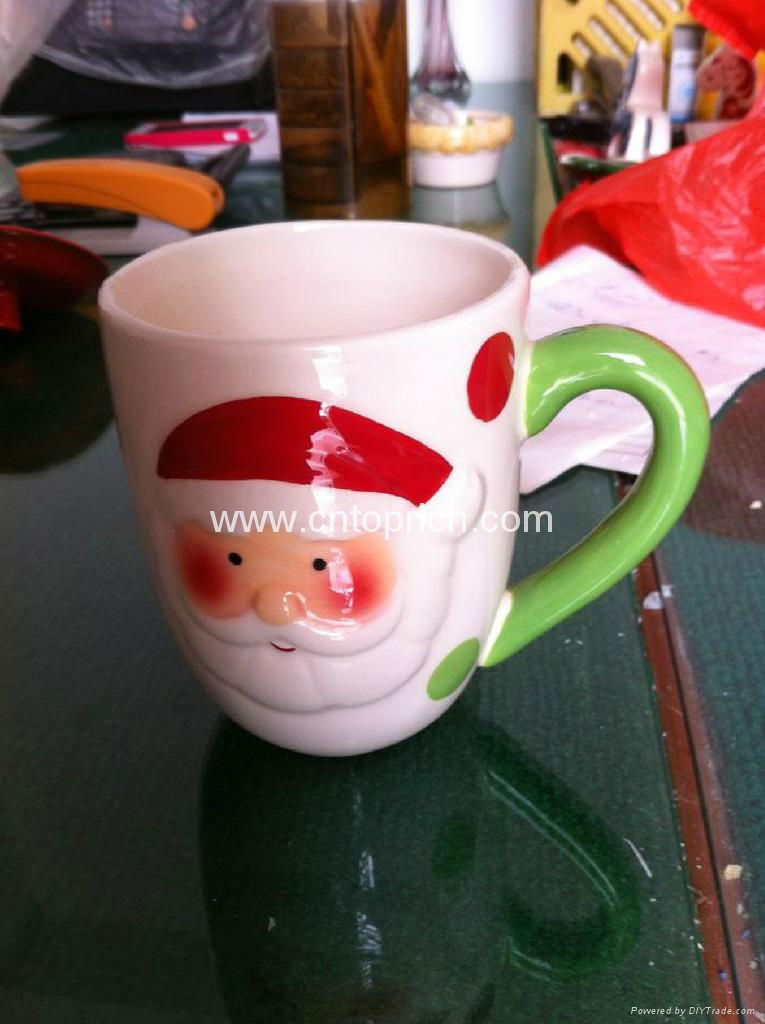 Ceramic mug for Xmas decoration