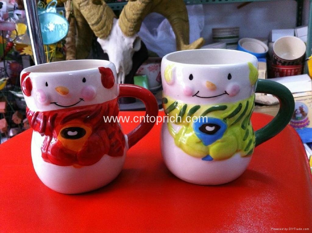 Ceramic mug for Xmas decoration