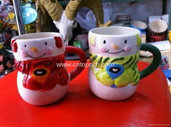 Ceramic mug for Xmas decoration