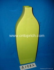 Colour glazed ceramic flower vase