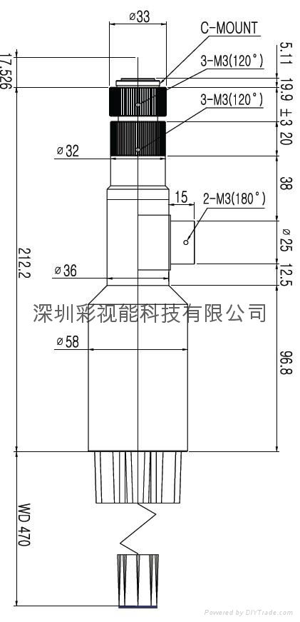 工作距離 470MM同軸遠心鏡頭 3