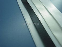 embossed edge polyester label satin ribbon 