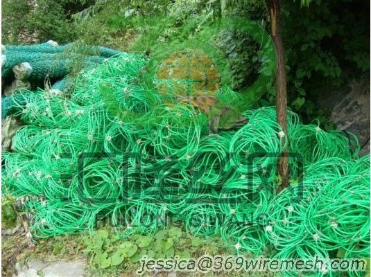 PVC coated wire rope fence